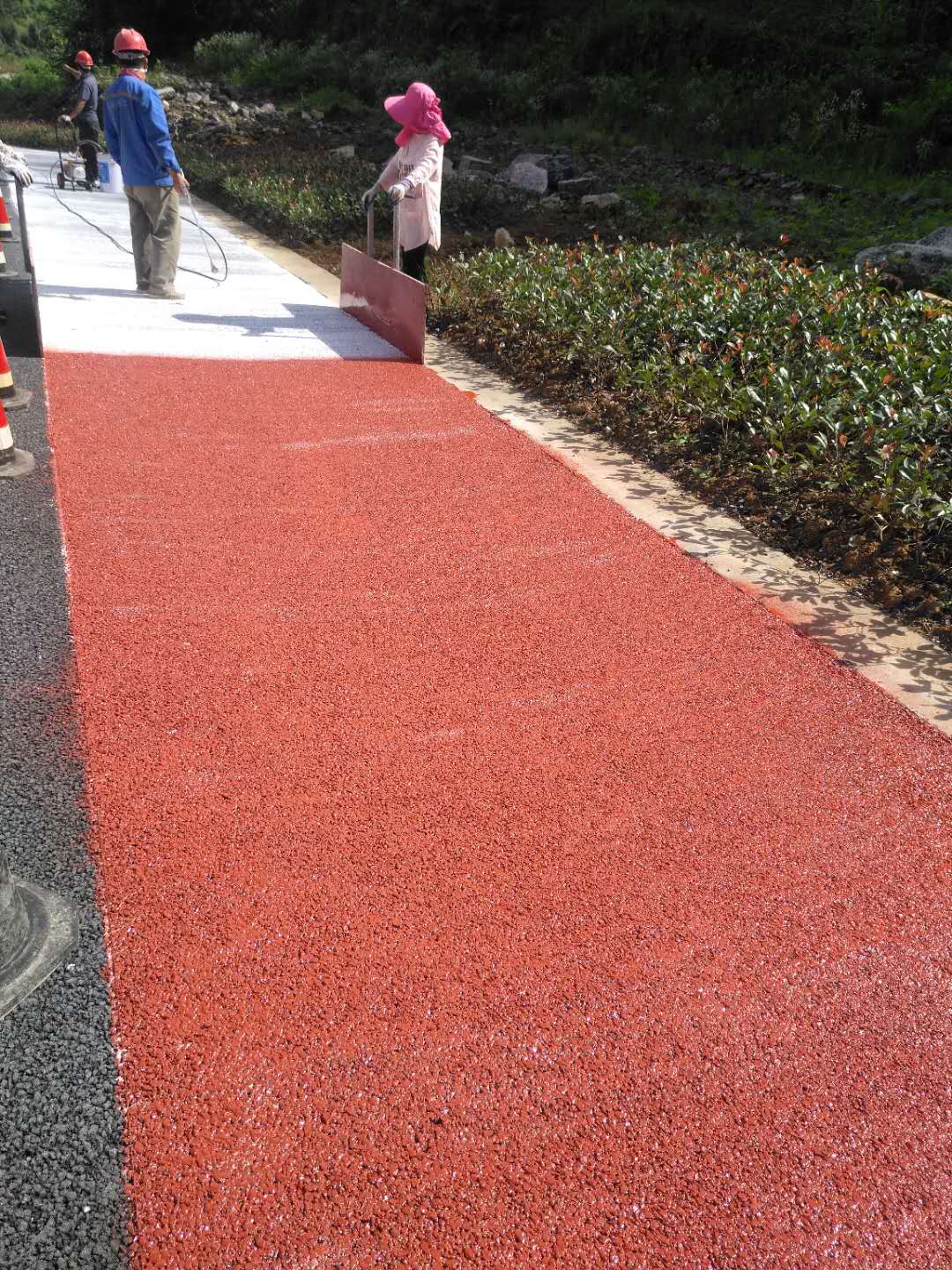 海口路面改色喷涂施工
